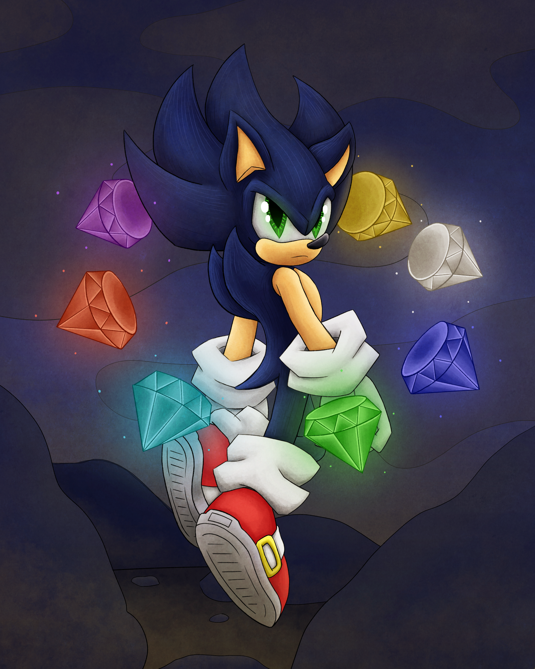 Dark Sonic by splushmaster12 on DeviantArt