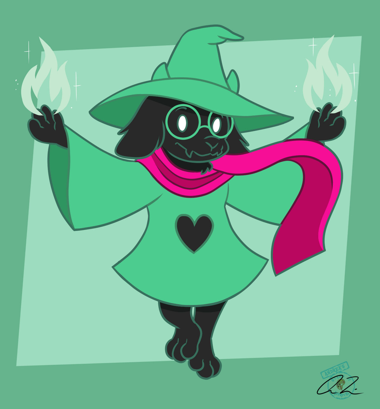 Ralsei by Andreaigaku on DeviantArt