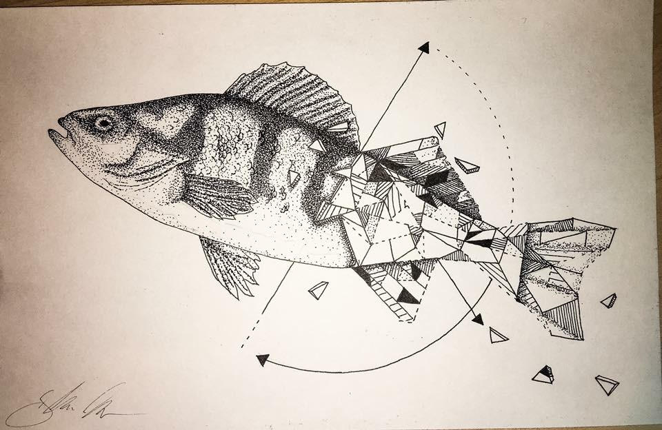 Geometric fish by ArtPiecesForNerds on DeviantArt