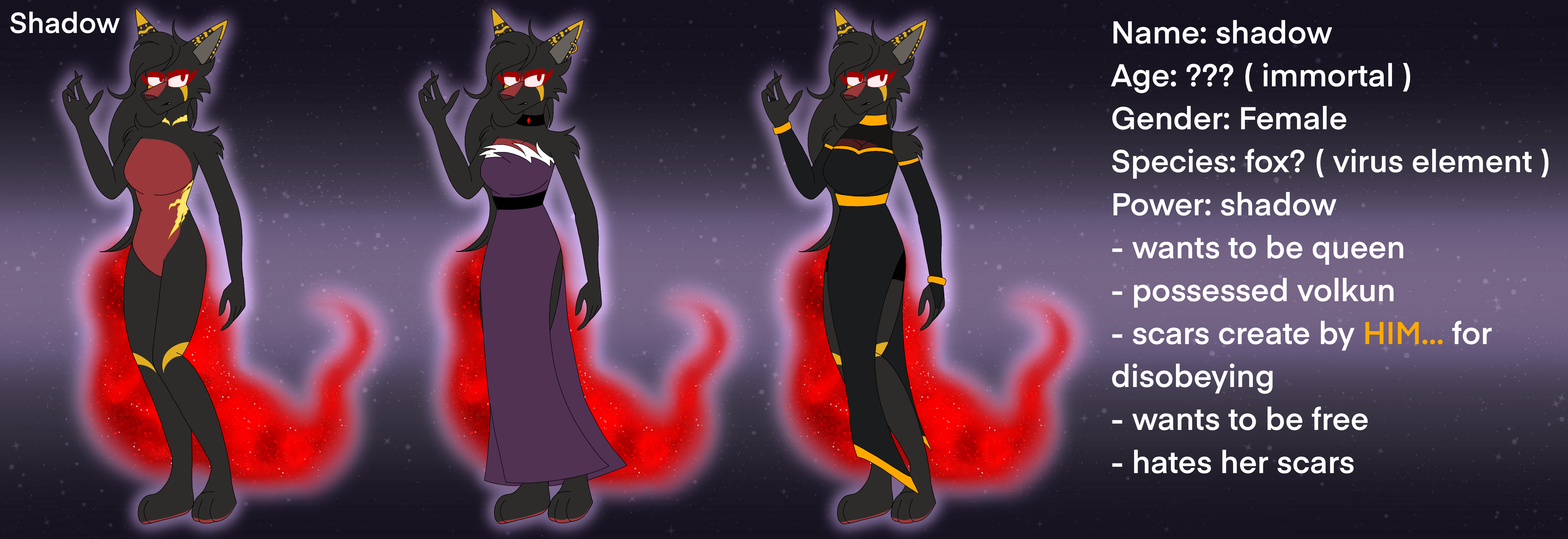 Ref Shadow Shadow ref sheet 2.0 by ARTZYFoxxi on DeviantArt