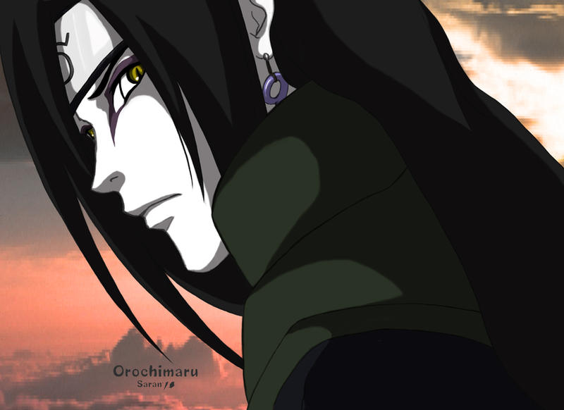 Orochimaru turns around