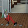 Morrigan Aensland on a Yacht