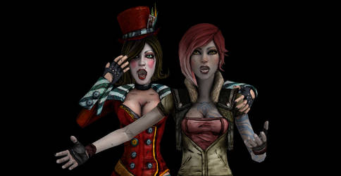 What is Lilith and Mad Moxxi looking at?