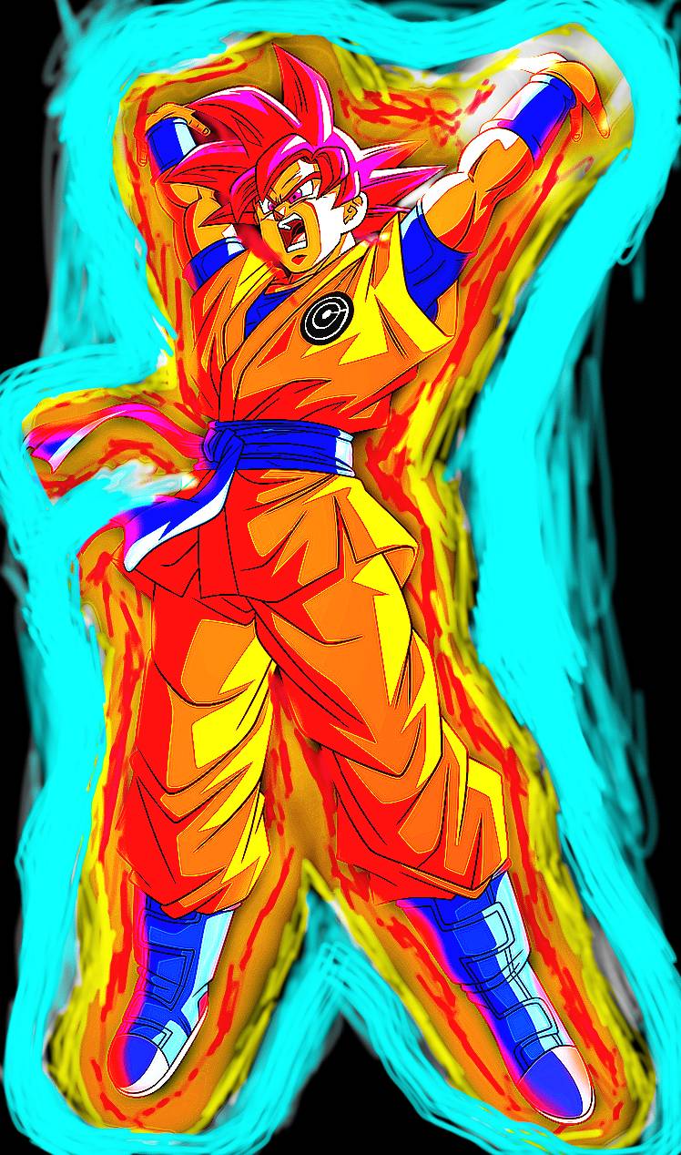 Goku super saiyan Infinity aura by Gachanick on DeviantArt