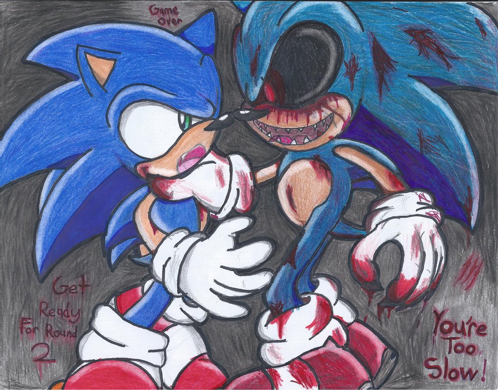 Sonic Vs Sonic EXE By Shadrico7650 On DeviantArt sonic-vs-sonic-exe-by-shadrico7650-on-deviantart