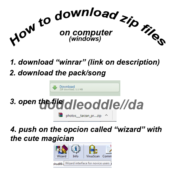 how to download zip files in windows by doddlestock on DeviantArt