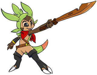 Pokemon - Squire Chespin color