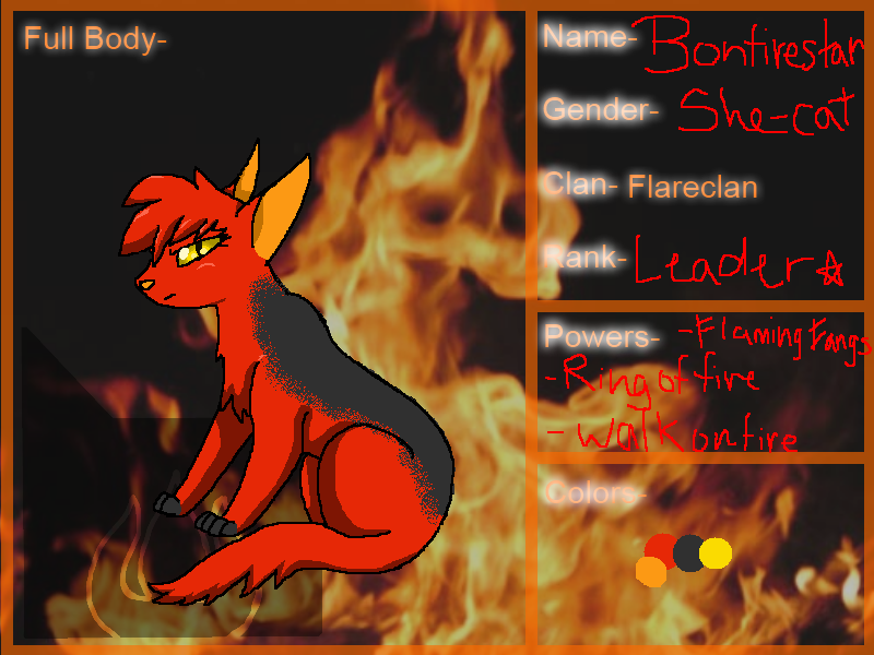 .:Bonfirestar of FlareClan:.