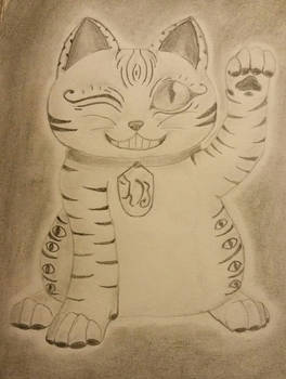 Waving cat