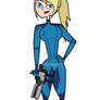 Samus Aran from Metroid in Total Drama Style