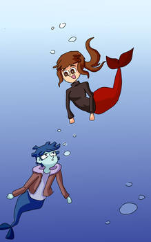 mermaid webcomic draft