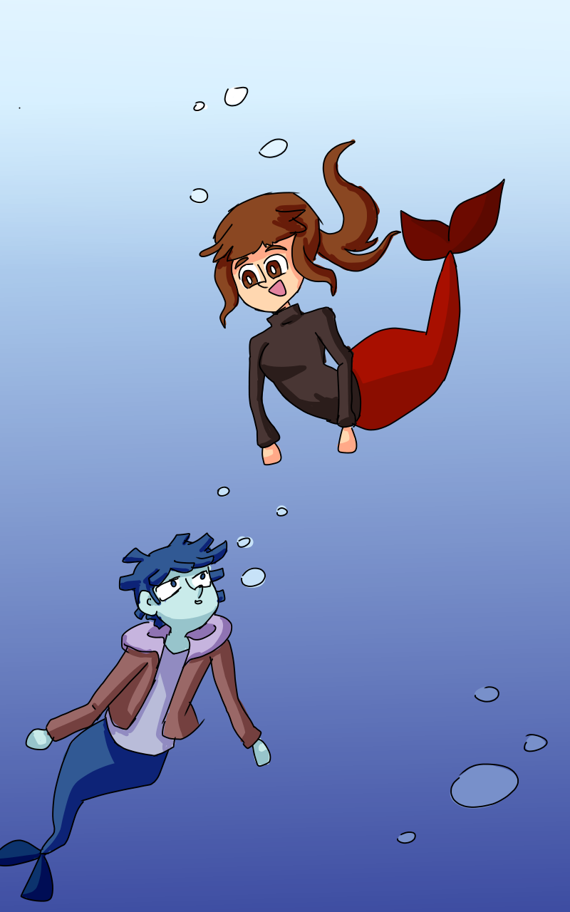 mermaid webcomic draft by TheFoodWitch on DeviantArt