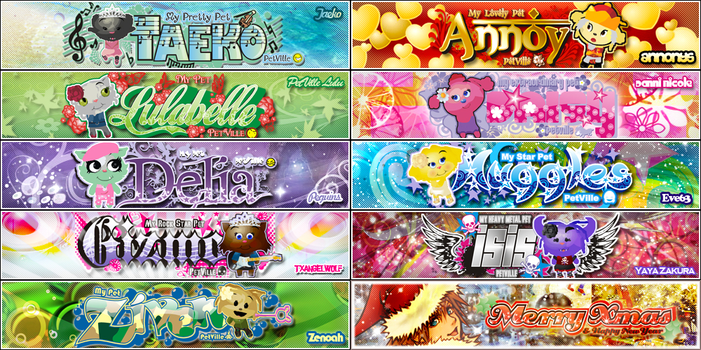 Petville Sigs 2 by Frenzi99 on DeviantArt