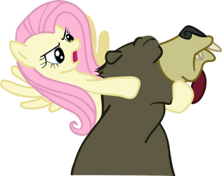 Fluttershy Vs Bear