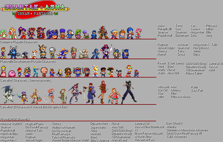Revamped Memories Roster Playable and Scrapped Roster by XBuster-Zero on DeviantArt