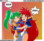 Sega Gals 1994- Asha and Popful Mail by mangamanvii