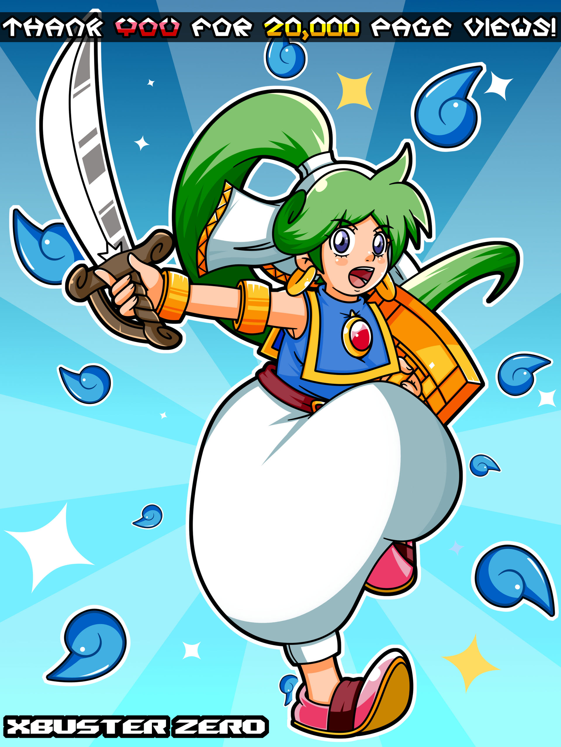 20k Pageview Celebration: Life Drops by XBuster-Zero on DeviantArt