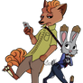 Zootopia x Pokemon - Nick Vulpix and Judy Bunnelby