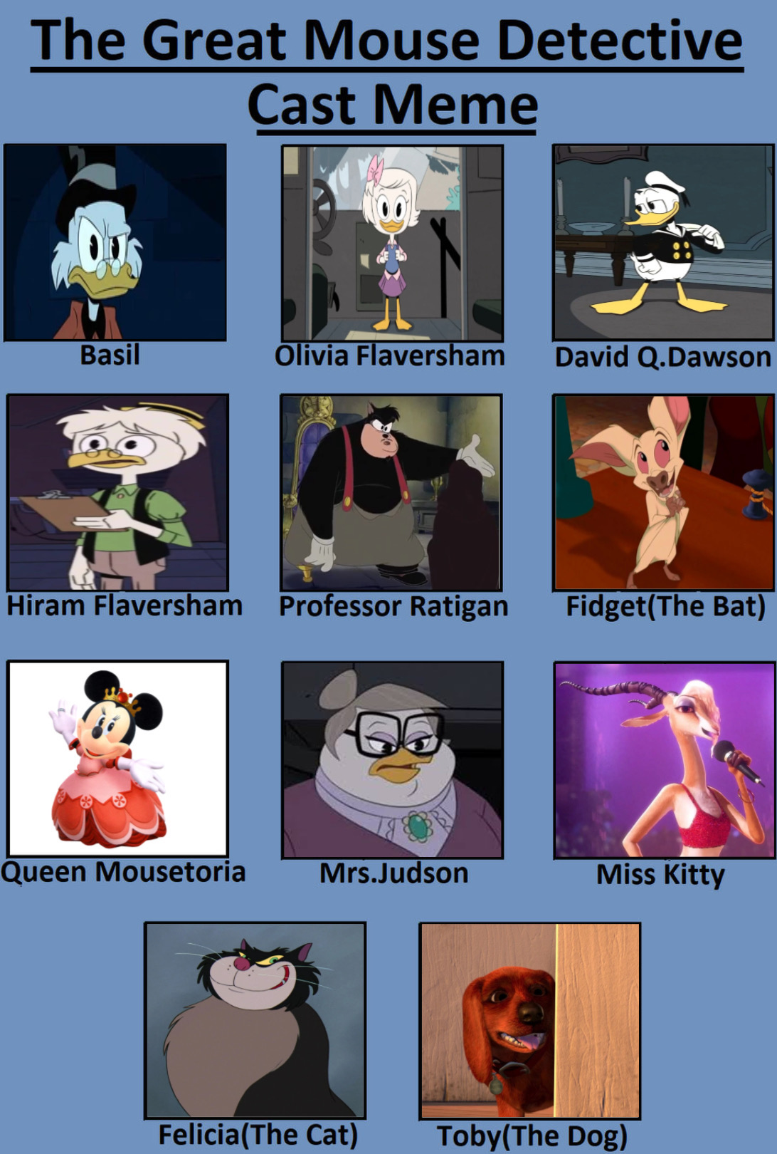 The Great Duck Detective recast by Disneyfan3000 on DeviantArt