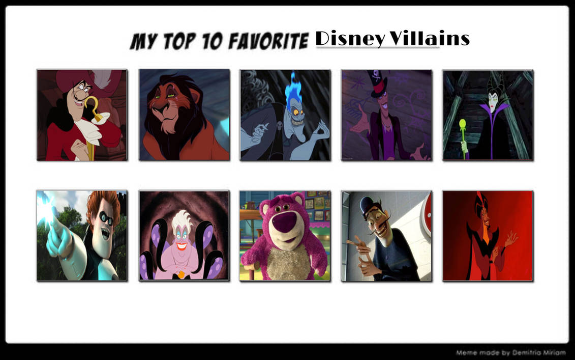My Top 10 Favorite Disney Villains By Disneyfan3000 On Deviantart My Top 10 Favorite Disney Villains By Disneyfan3000 On Deviantart