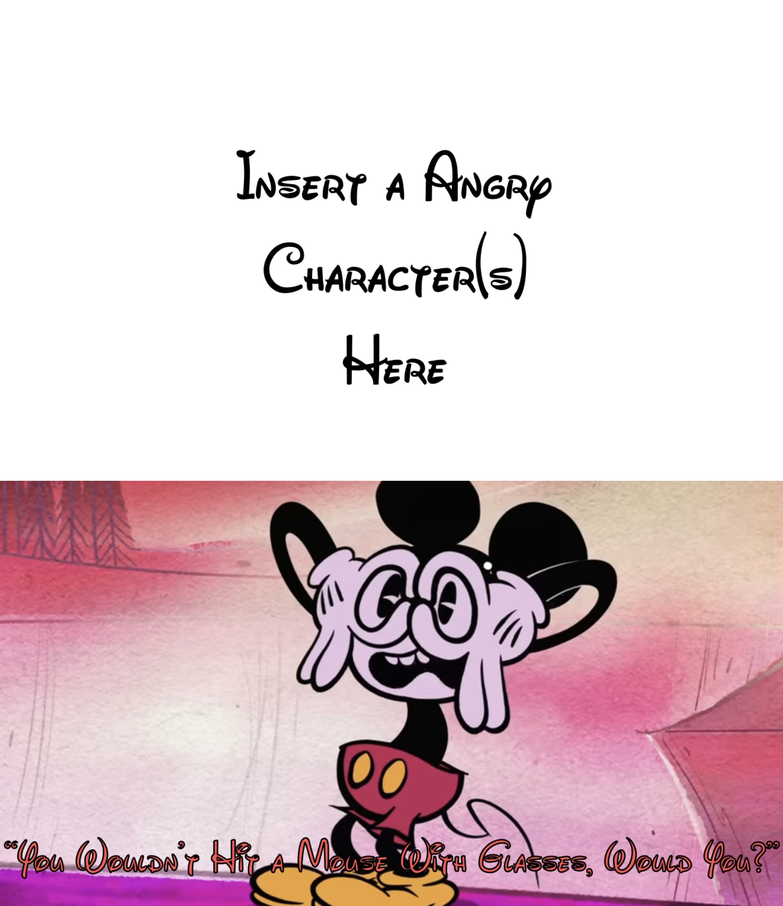 Who wants to Hit Mickey Mouse? by Disneyfan3000 on DeviantArt