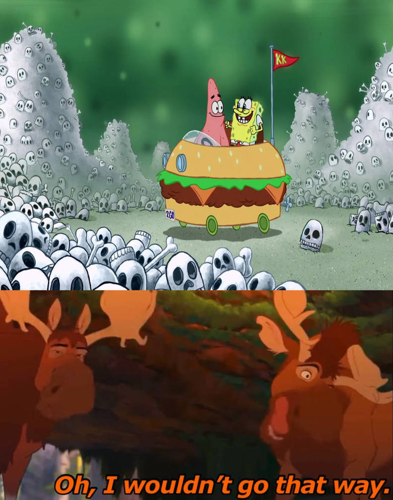 Spongebob Rode Way Rutt tell SpongeBob and Patrick not to go that way by Disneyfan3000 on ...