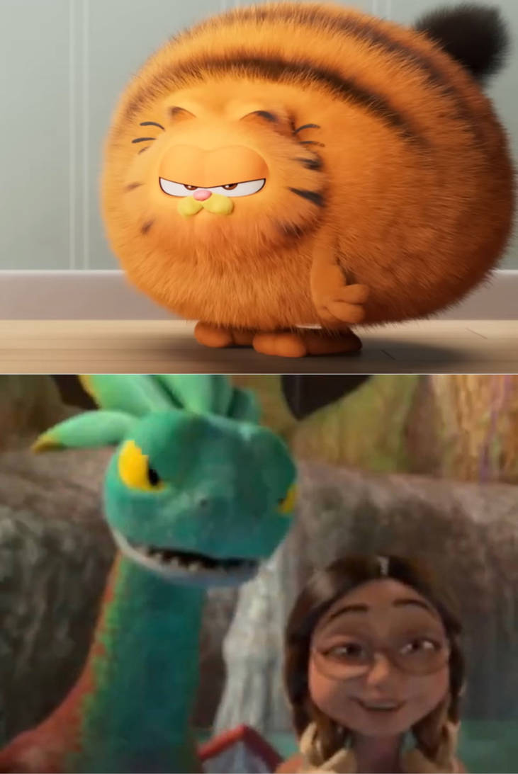 Alex and Feathers Laugh at Fluffy Garfield by Disneyfan3000 on DeviantArt