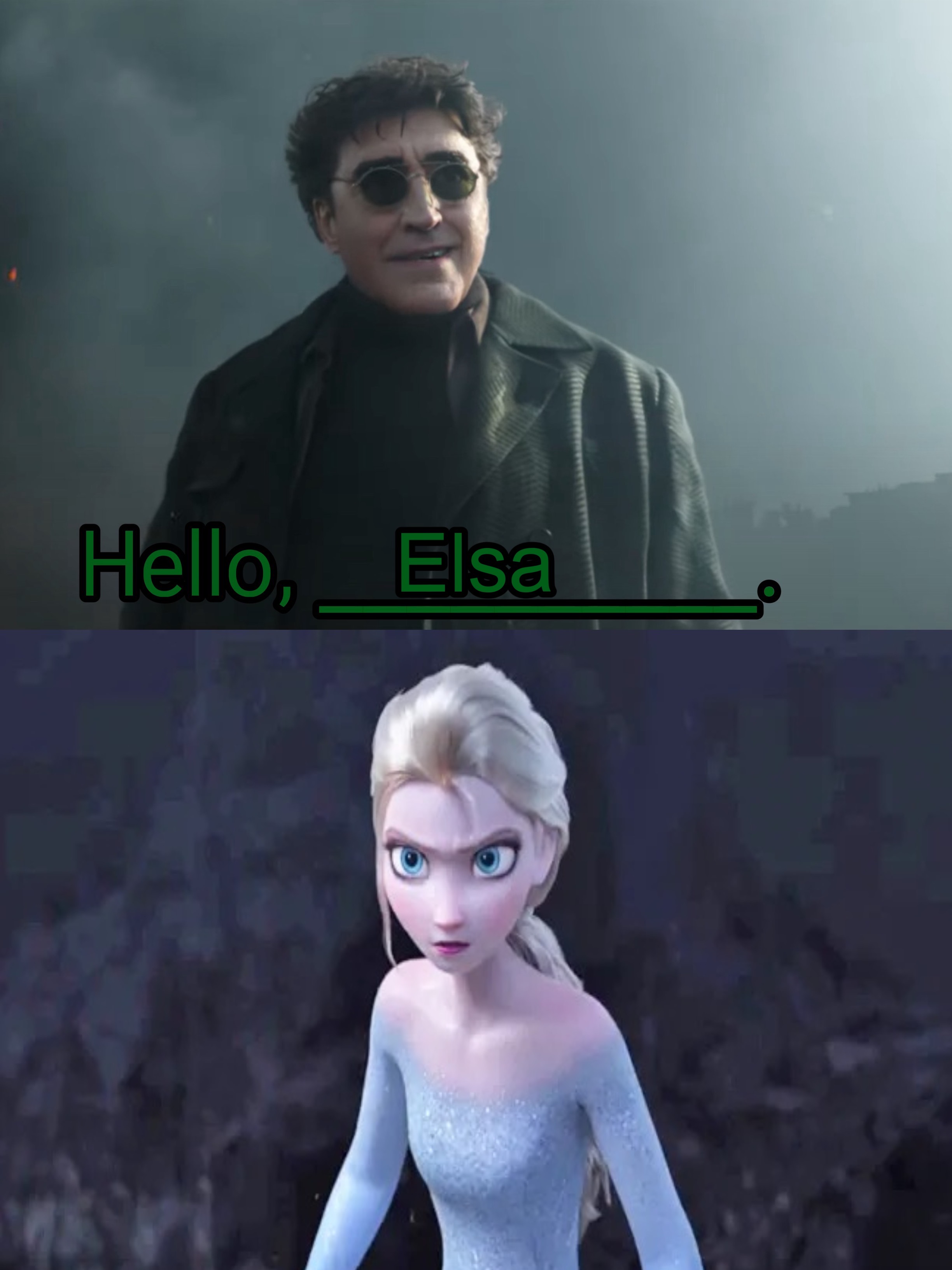 Elsa Hello Doc Ock says hello to Elsa by Disneyfan3000 on DeviantArt