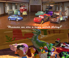 The Toys Cheer for Sally's Speech