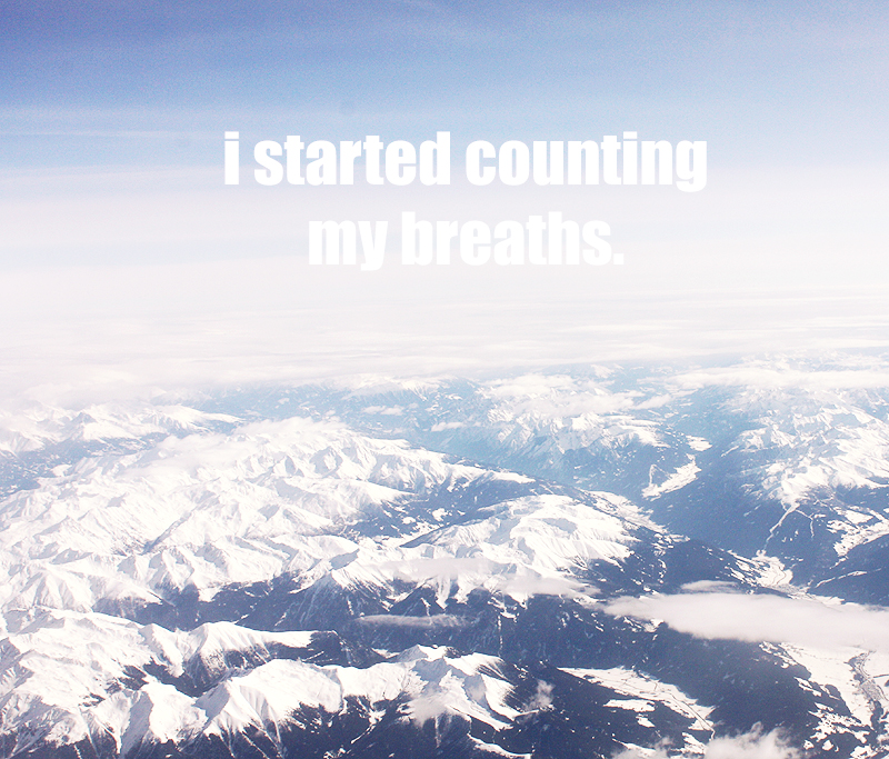 i started counting my breaths.