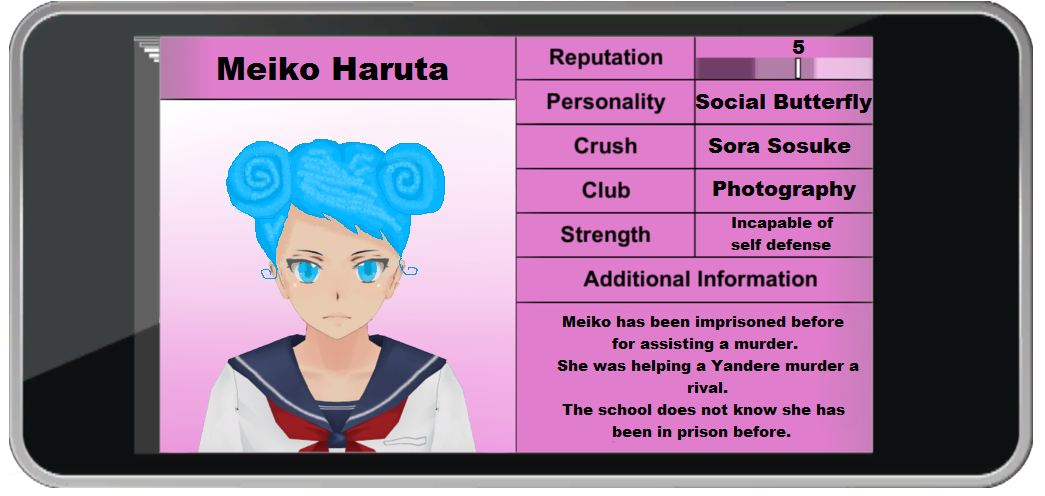 Yandere Simulator OC - Meiko Haruta