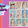 Artists Assemble Babes Of Retro 2 Sketchcards