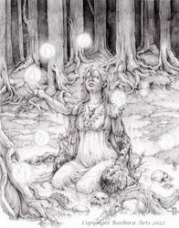 Drawtober 2022 - #5 Bewitched Bog