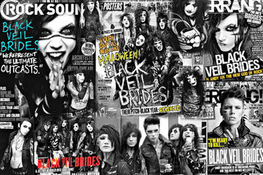 Black Veil Brides Poster Black and White + Colour!