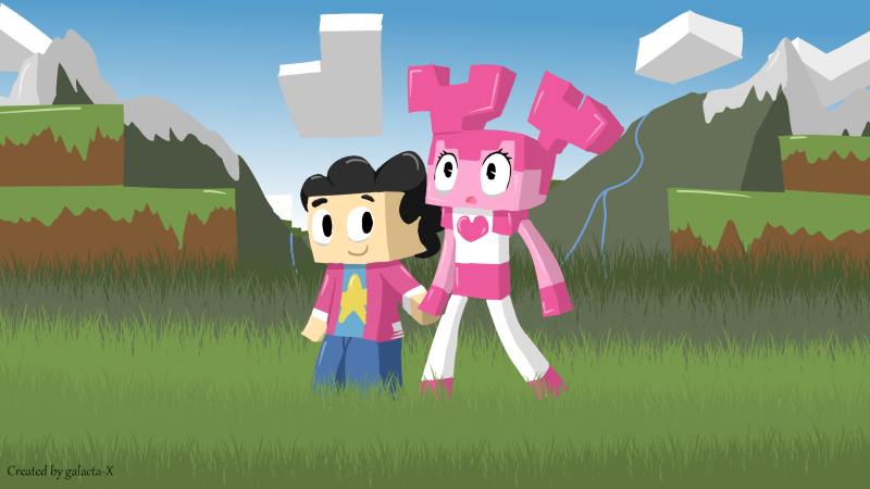 Spinel And Steven In Minecraft By Galacta X On Deviantart Spinel And Steven In Minecraft By Galacta X On Deviantart