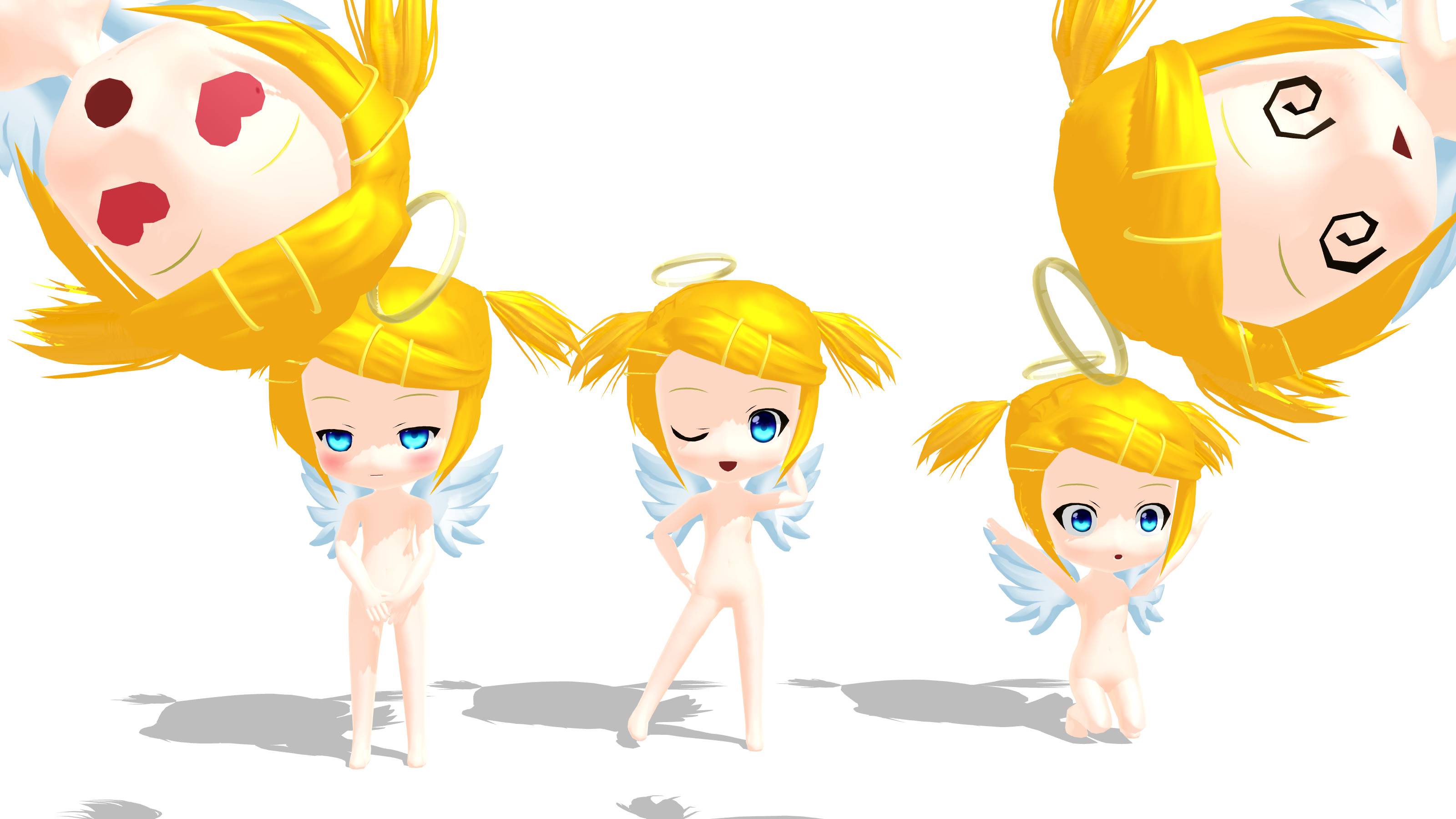 Mmd Chibi Rin MMD Chibi Angeloid Rin Kagamine by Rikka-tyan on DeviantArt