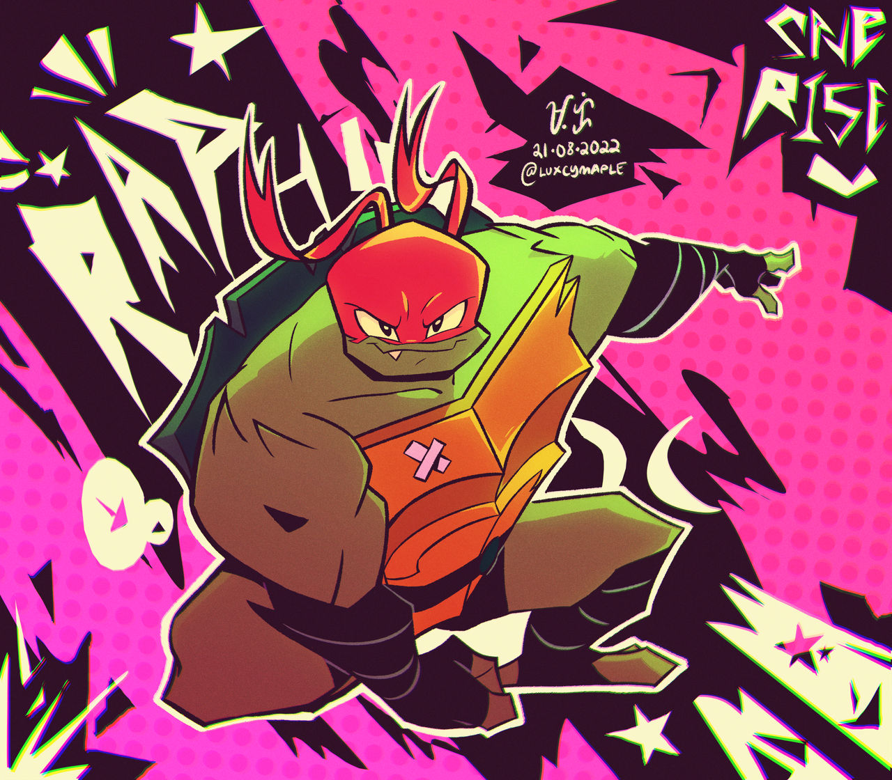 Raph Superhero Landing by LucxyMaple on DeviantArt