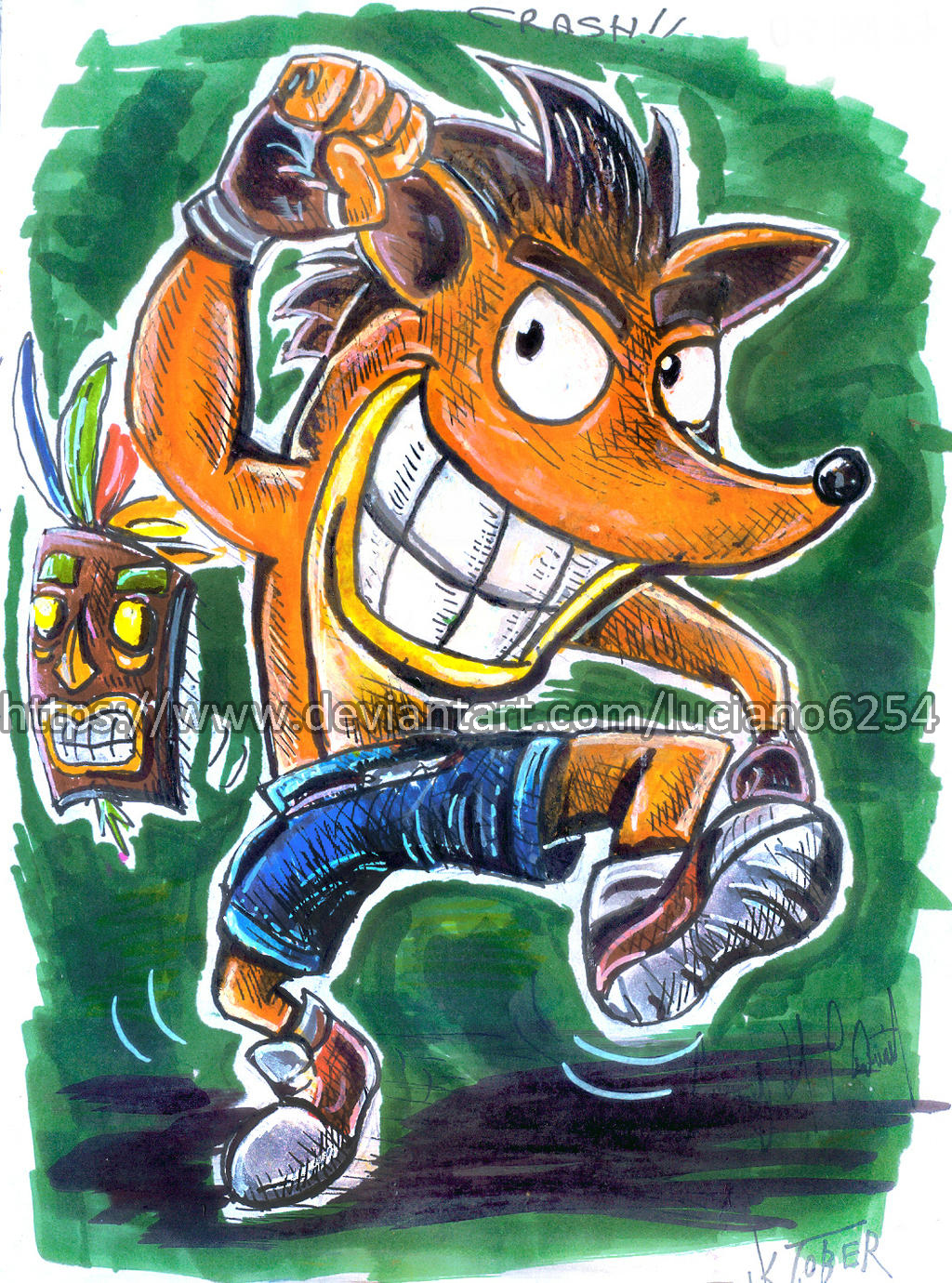 Inktober #1 - Crash Bandicoot