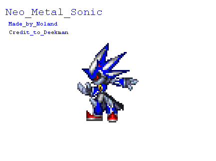 Neo metal sonic sprite by Noland005 on DeviantArt