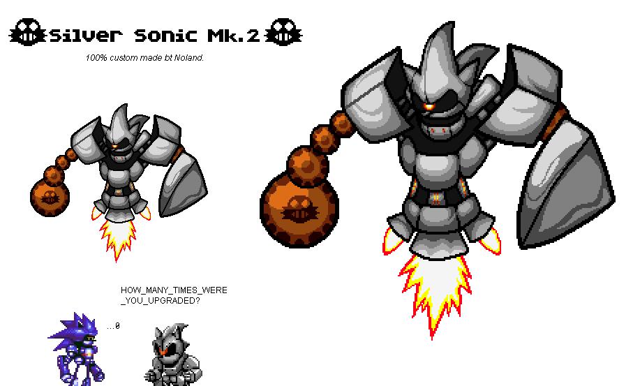 Silver Sonic/Mecha Sonic MK 0 by GardePickle on DeviantArt