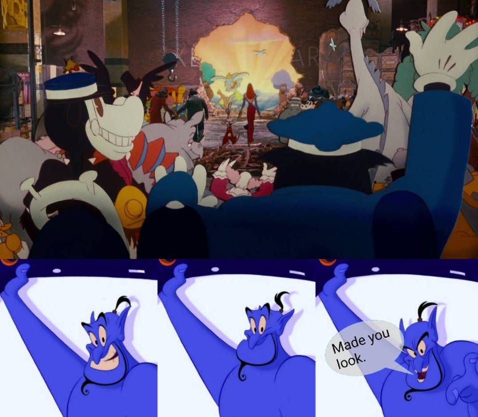 Genie Ending Rocks Who Framed Roger Rabbit Ending With Genie by denisew54 on DeviantArt