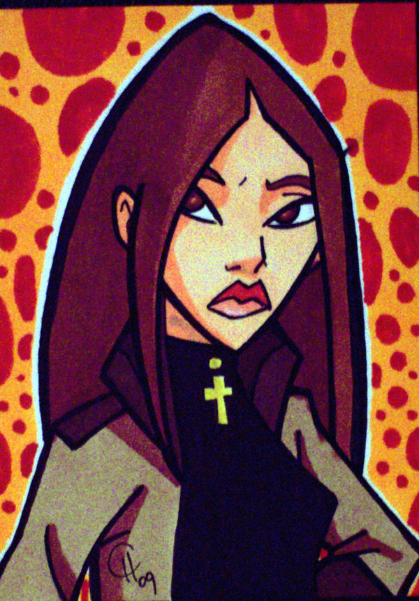 Liz Sherman sketch card