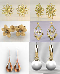 3D jewel Earings