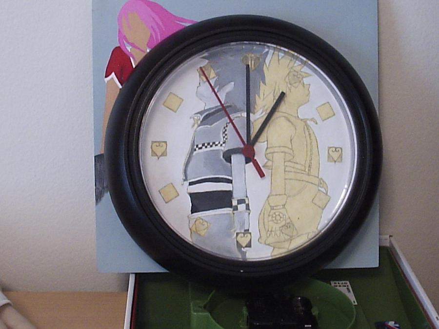 Roxas and Sora clock