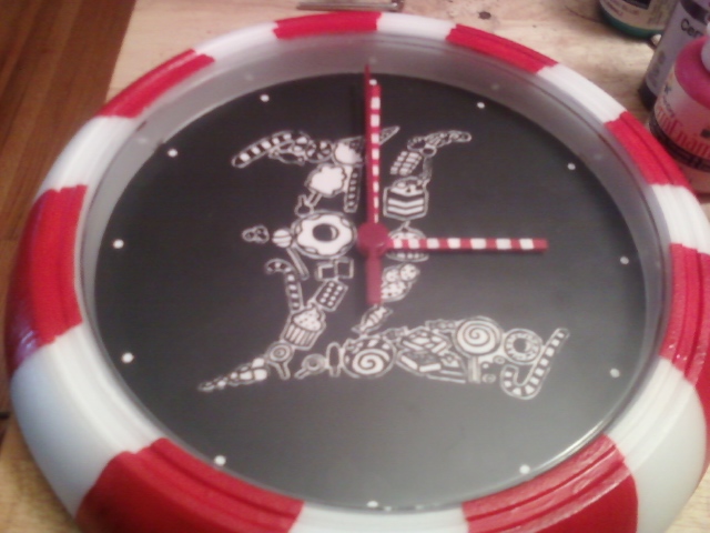 Candy Coated L clock