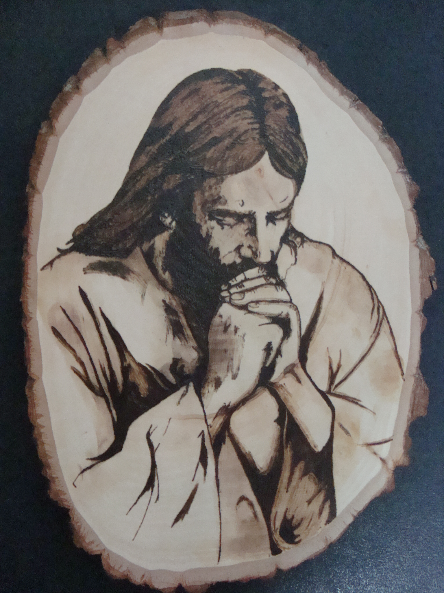 Jesus Christ Pyrography by dppratt on DeviantArt