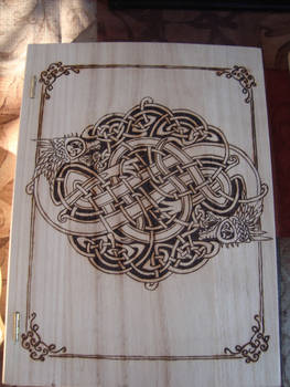 Celtic Dragon Knot Book Box