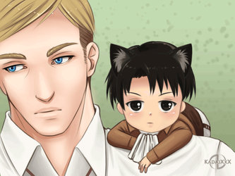 Eruri - Annoying Neko [GIF]