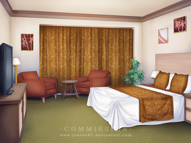 Commission: VN Background - Hotel Room by AvareonArt on DeviantArt