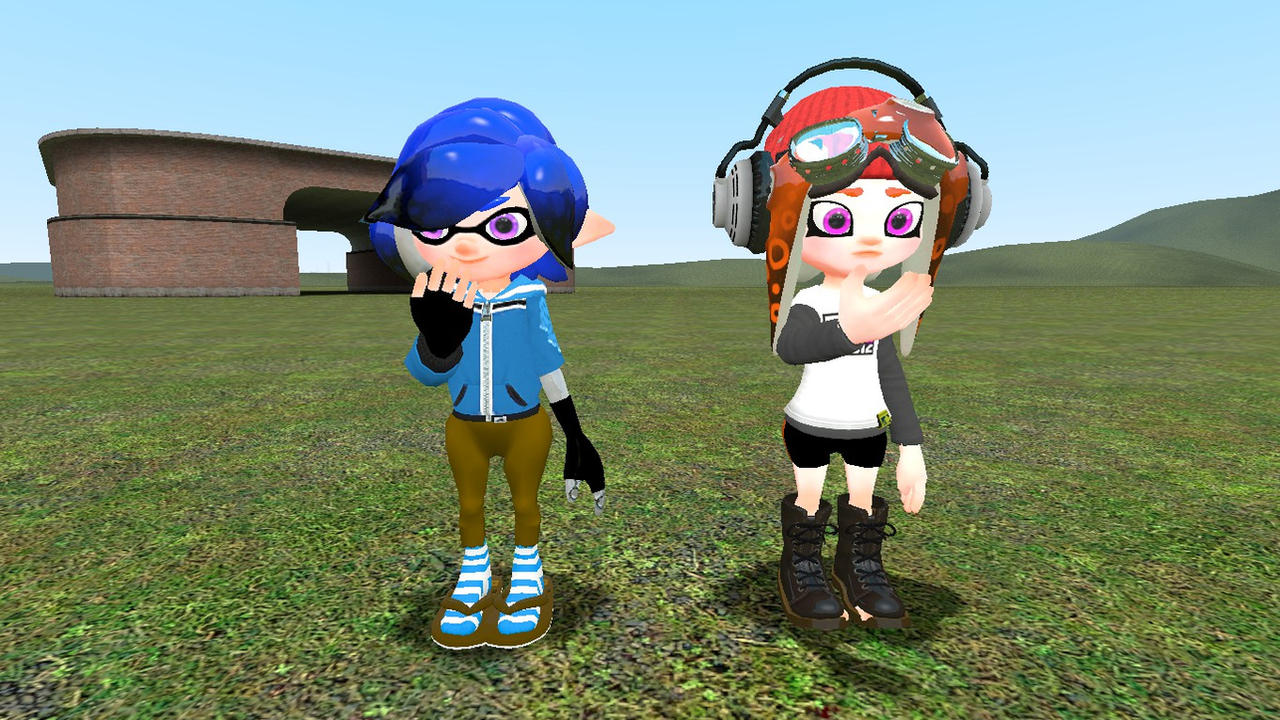 Inkling Tari and Octoling Meggy by Train099 on DeviantArt